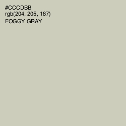 #CCCDBB - Foggy Gray Color Image